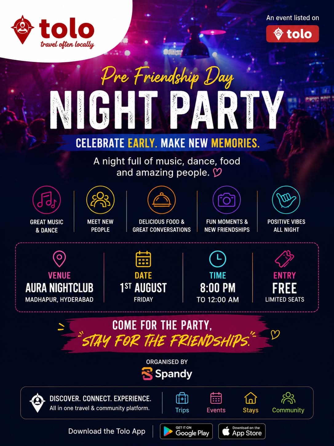 Pre Friendship day Bash